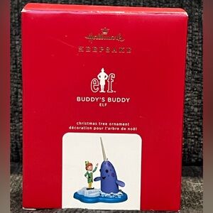 NIB Hallmark Keepsake Magic Sound Elf & Narwhal Ornament!